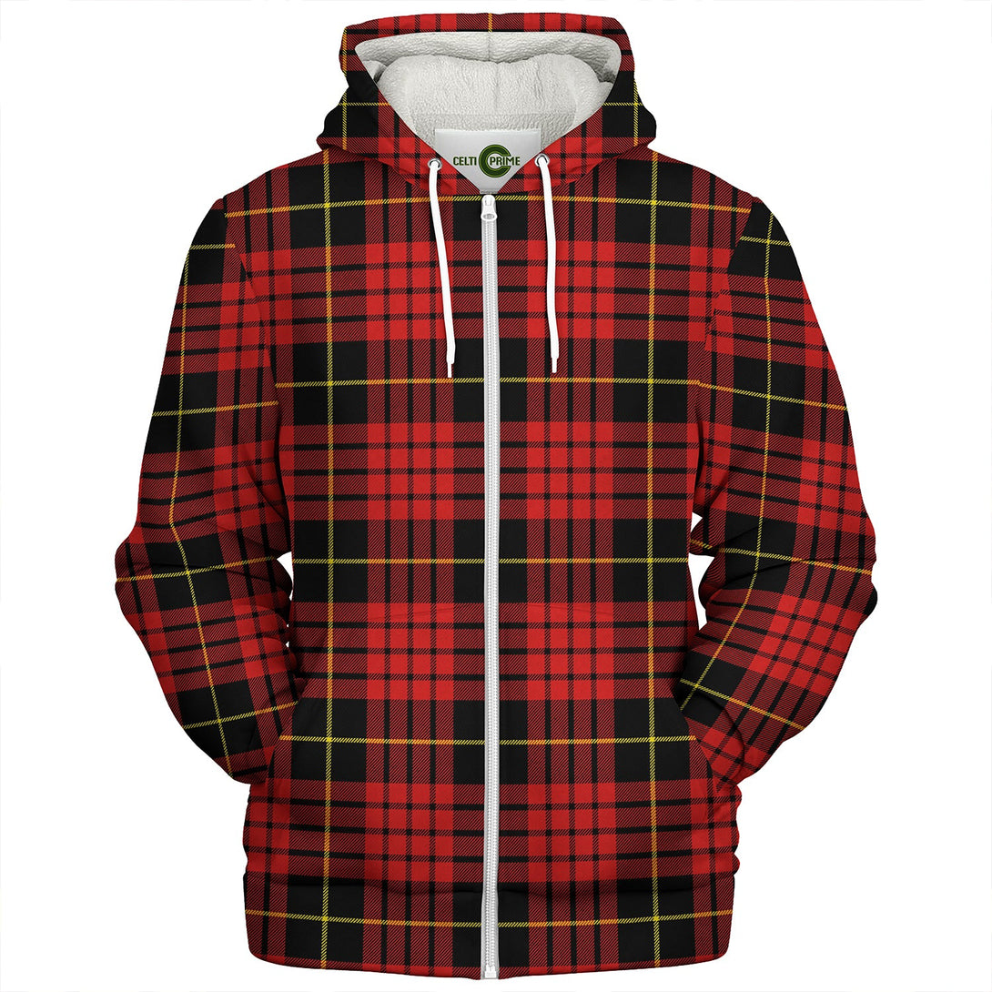 MacQueen Modern Clan Badge Tartan Sherpa Hoodie