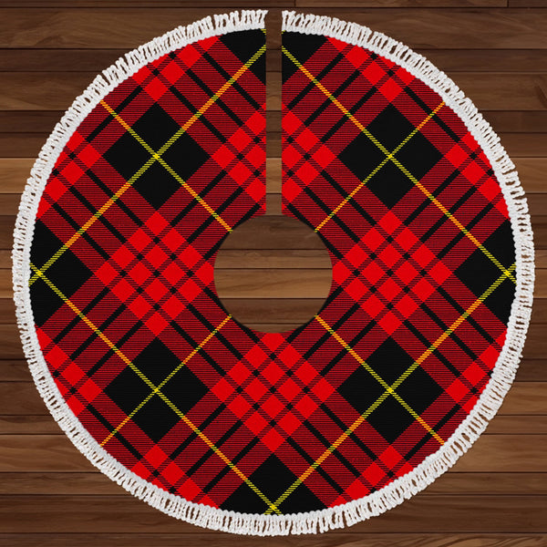 MacQueen Modern Clan Badge Tartan Christmas Tree Skirt