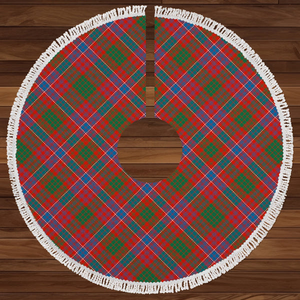 MacRae Ancient Clan Badge Tartan Christmas Tree Skirt