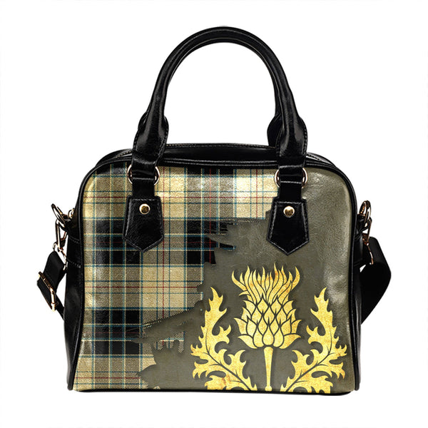 MacRae Dress Modern Tartan Shoulder Handbag Thistle Oldest Style