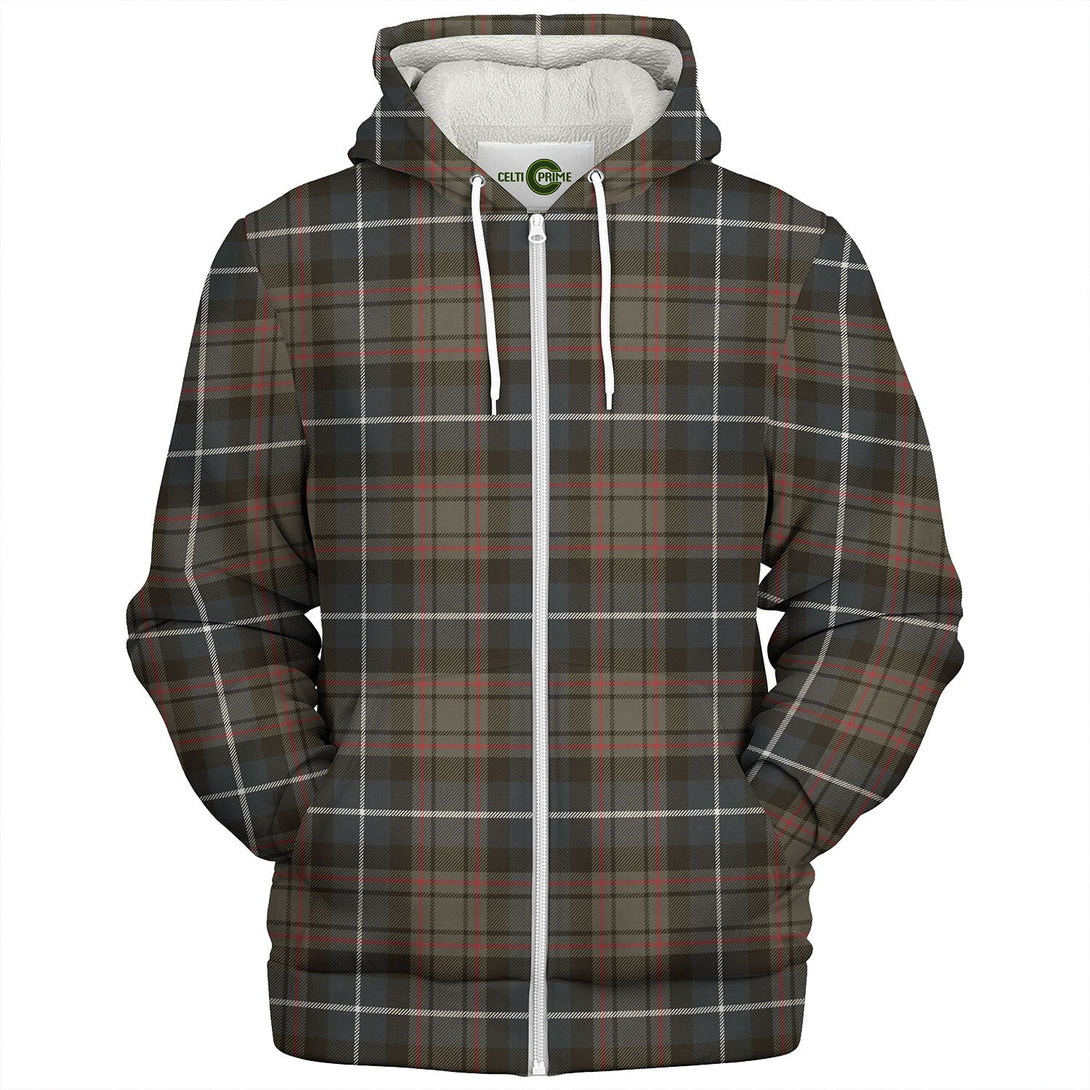 MacRae Hunting (1715 variant) Weathered Tartan Sherpa Hoodie