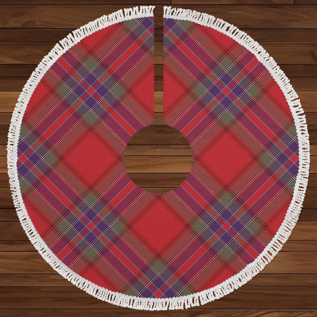 MacRae of Ardentoul Weathered Clan Badge Tartan Christmas Tree Skirt