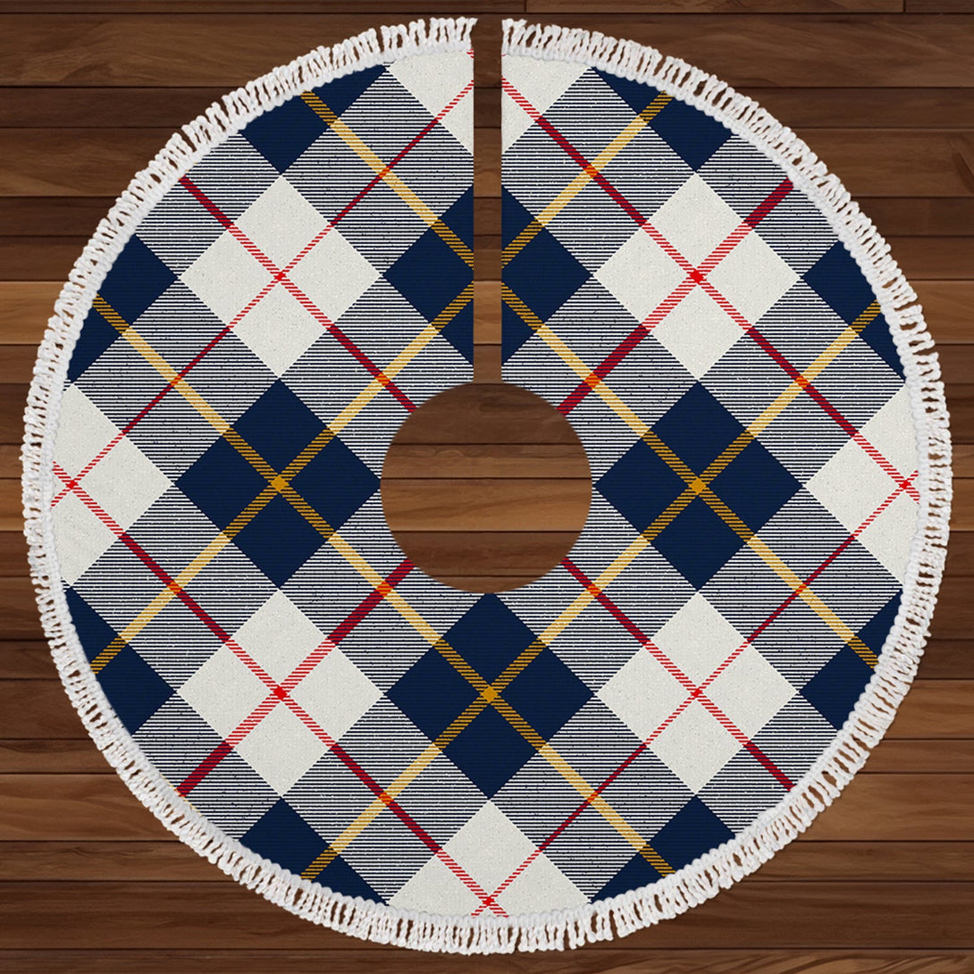 MacRae of Conchra Modern Clan Badge Tartan Christmas Tree Skirt