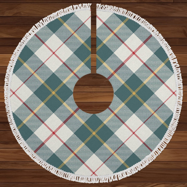 MacRae of Conchra Weathered Clan Badge Tartan Christmas Tree Skirt