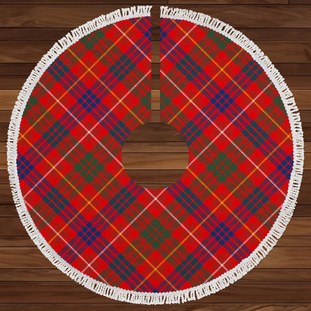 MacRae of Inverinate Modern Clan Badge Tartan Christmas Tree Skirt