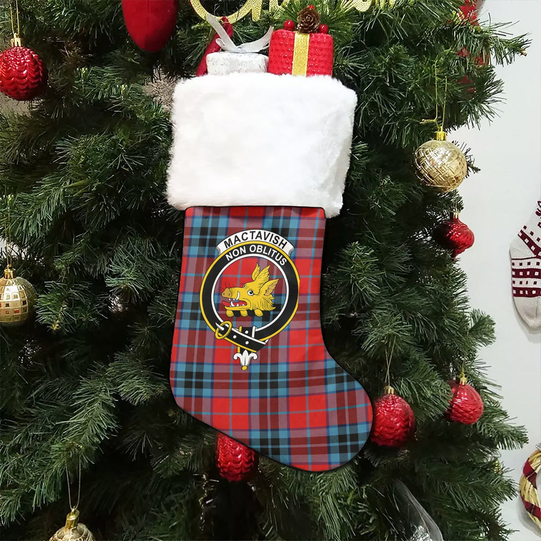 MacTavish Modern Clan Badge Tartan Christmas Stocking