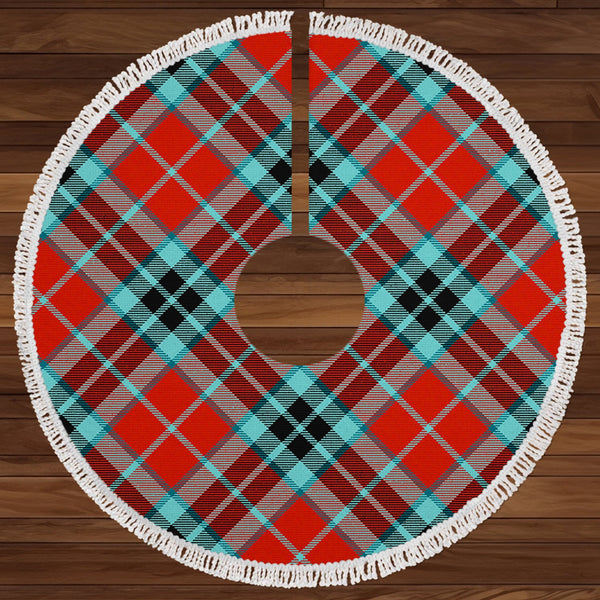 MacTavish Weathered Clan Badge Tartan Christmas Tree Skirt