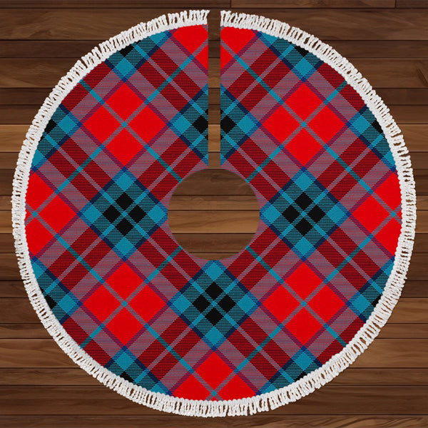 MacTavish (Thompson Red) Modern Tartan Christmas Tree Skirt