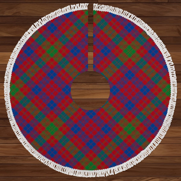 MacTier Modern Clan Badge Tartan Christmas Tree Skirt