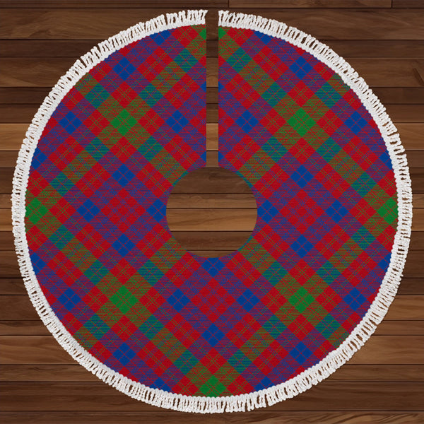 MacTier Modern Tartan Christmas Tree Skirt