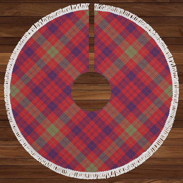 MacTier Weathered Clan Badge Tartan Christmas Tree Skirt