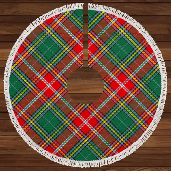 MacWhirter Modern Clan Badge Tartan Christmas Tree Skirt