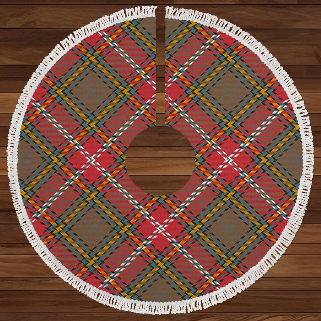 MacWhirter Weathered Clan Badge Tartan Christmas Tree Skirt