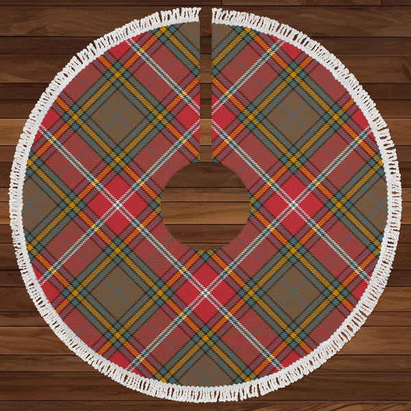 MacWhirter Weathered Clan Badge Tartan Christmas Tree Skirt