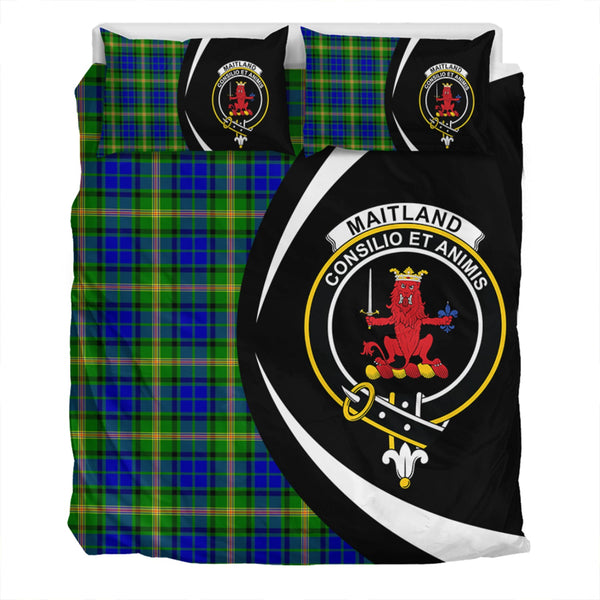 Maitland Clan Badge Tartan Bedding Set Circle Style