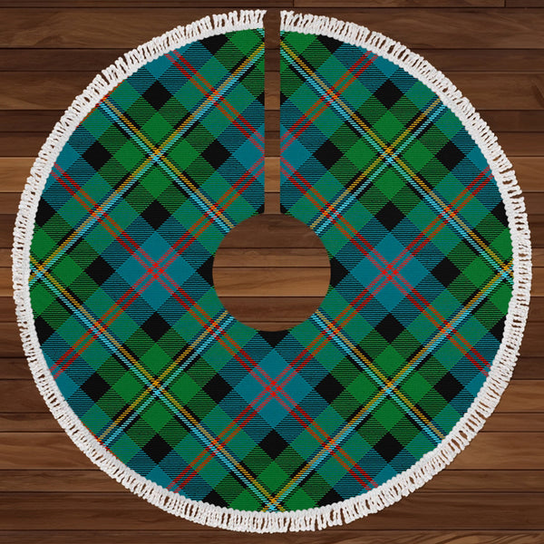 Malcolm Ancient Clan Badge Tartan Christmas Tree Skirt