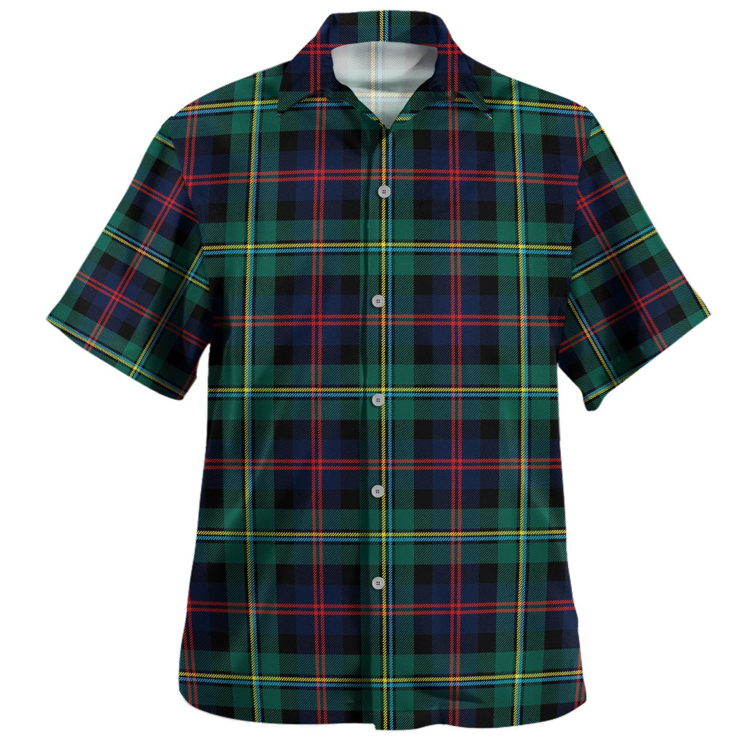 Malcolm Modern Clan Badge Tartan Hawaiian Shirt