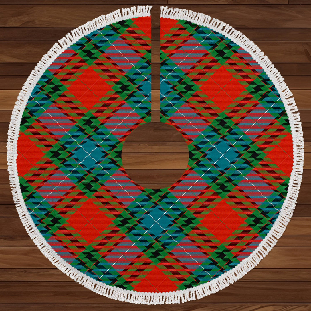 Manson Ancient Clan Badge Tartan Christmas Tree Skirt