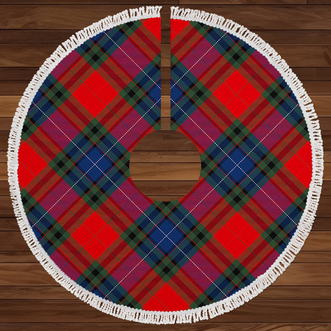 Manson Modern Clan Badge Tartan Christmas Tree Skirt