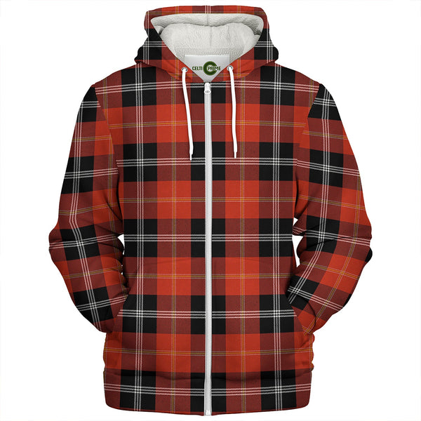 Marjoribanks Ancient Clan Badge Tartan Sherpa Hoodie