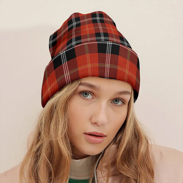 Marjoribanks Ancient Clan Badge Tartan Knitted Beanie