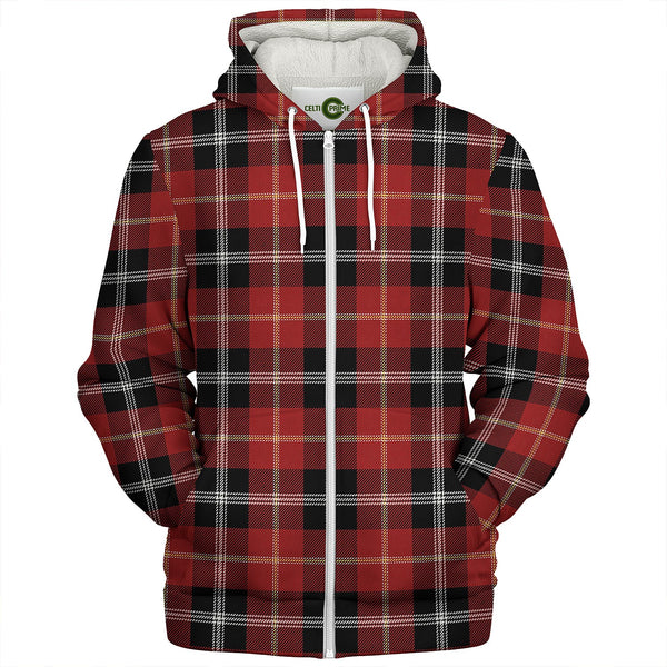 Marjoribanks Modern Clan Badge Tartan Sherpa Hoodie