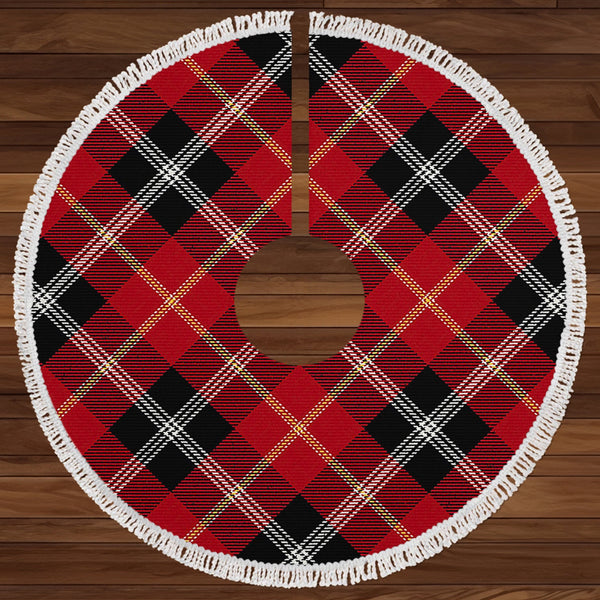 Marjoribanks Modern Clan Badge Tartan Christmas Tree Skirt