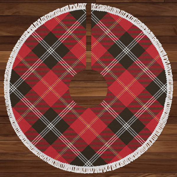 Marjoribanks Weathered Clan Badge Tartan Christmas Tree Skirt