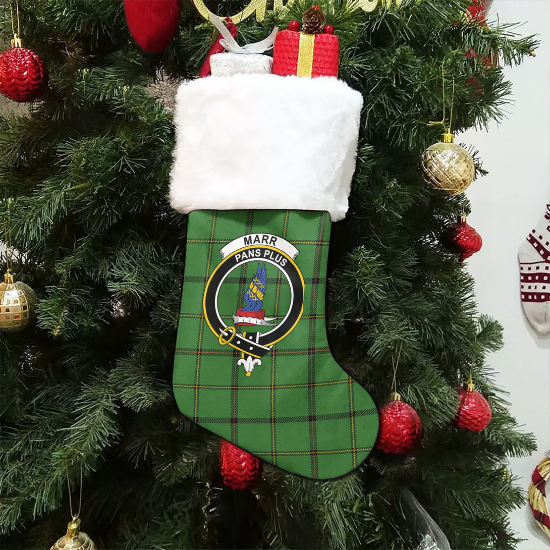 Marr Ancient Clan Badge Tartan Christmas Stocking