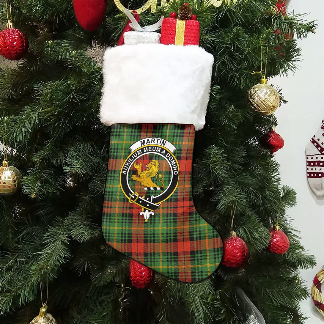 Martin Ancient Clan Badge Tartan Christmas Stocking