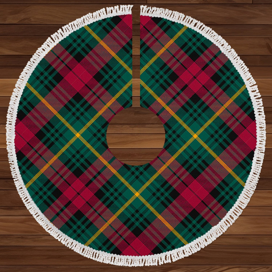 Martin Modern Clan Badge Tartan Christmas Tree Skirt