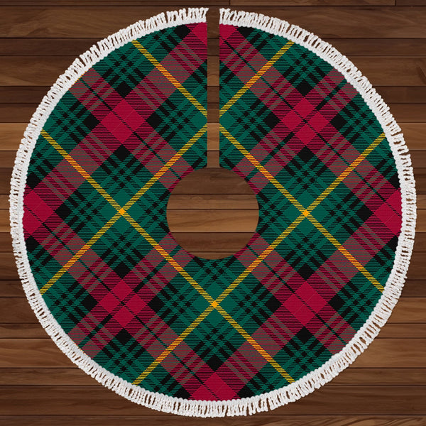 Martin Modern Clan Badge Tartan Christmas Tree Skirt