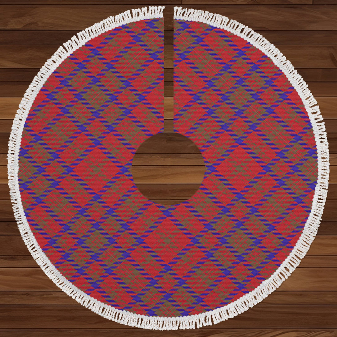 Matheson Weathered Clan Badge Tartan Christmas Tree Skirt