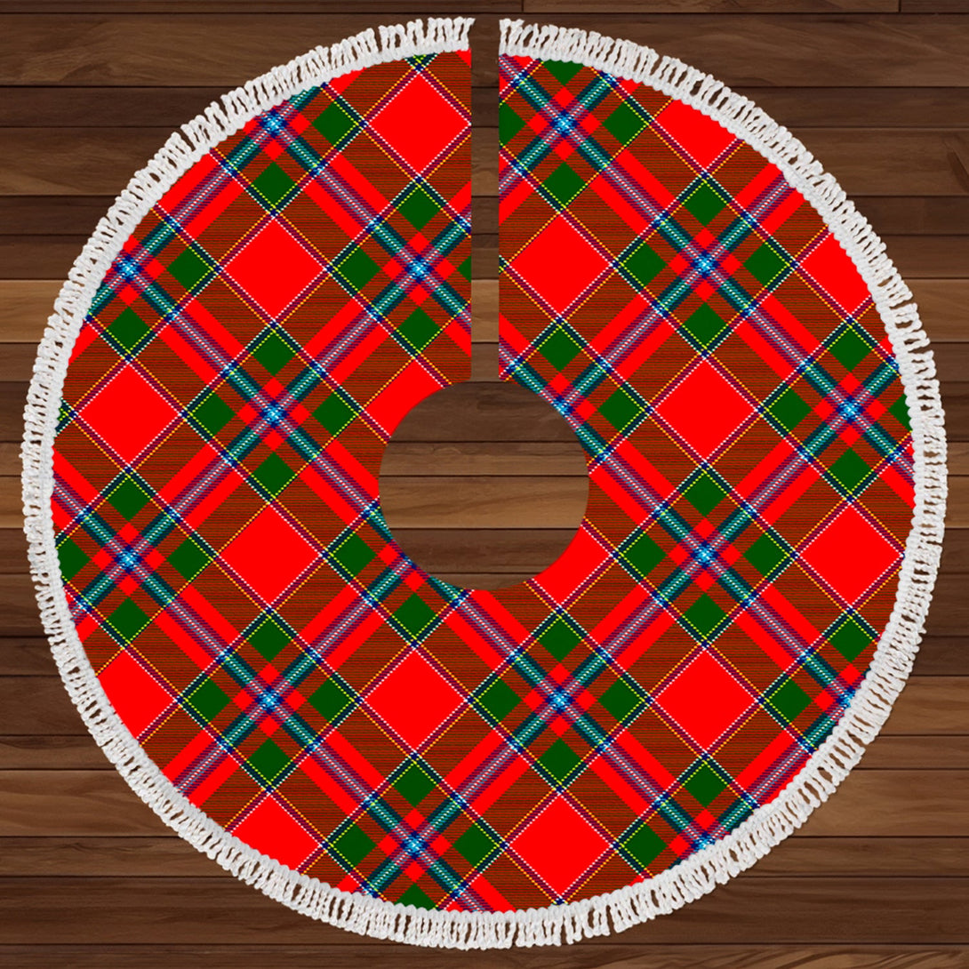 Maule Clan Badge Tartan Christmas Tree Skirt