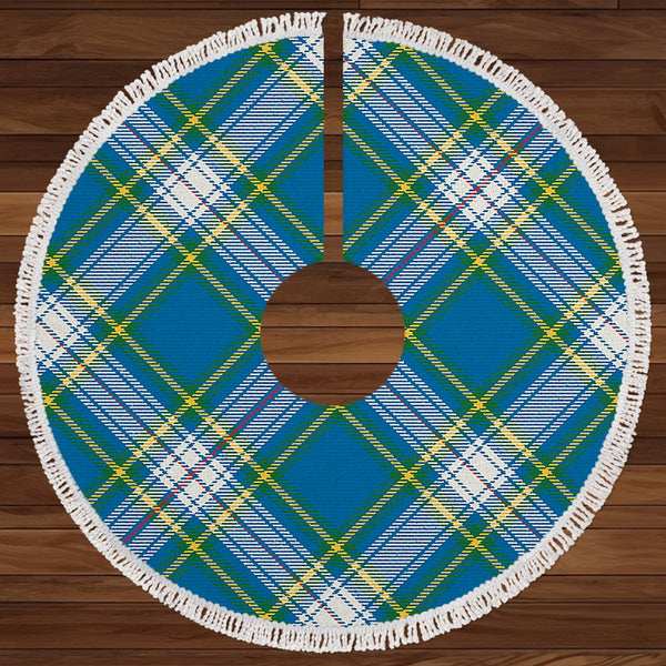 Maver Dress Ancient Clan Badge Tartan Christmas Tree Skirt