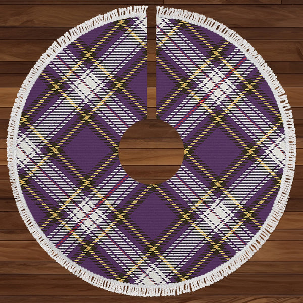 Maver Dress Weathered Clan Badge Tartan Christmas Tree Skirt