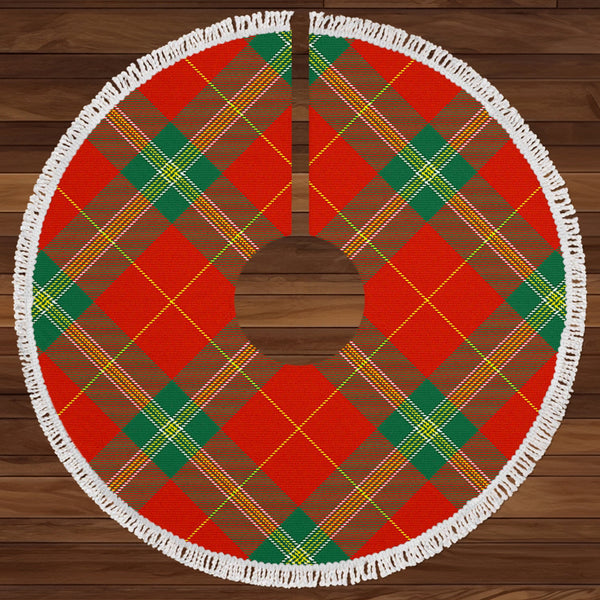 Maver Modern Clan Badge Tartan Christmas Tree Skirt