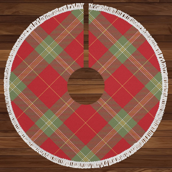 Maver Weathered Clan Badge Tartan Christmas Tree Skirt