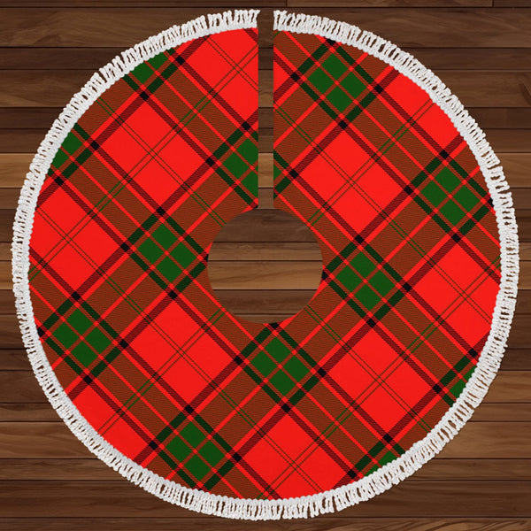 Maxtone Clan Badge Tartan Christmas Tree Skirt