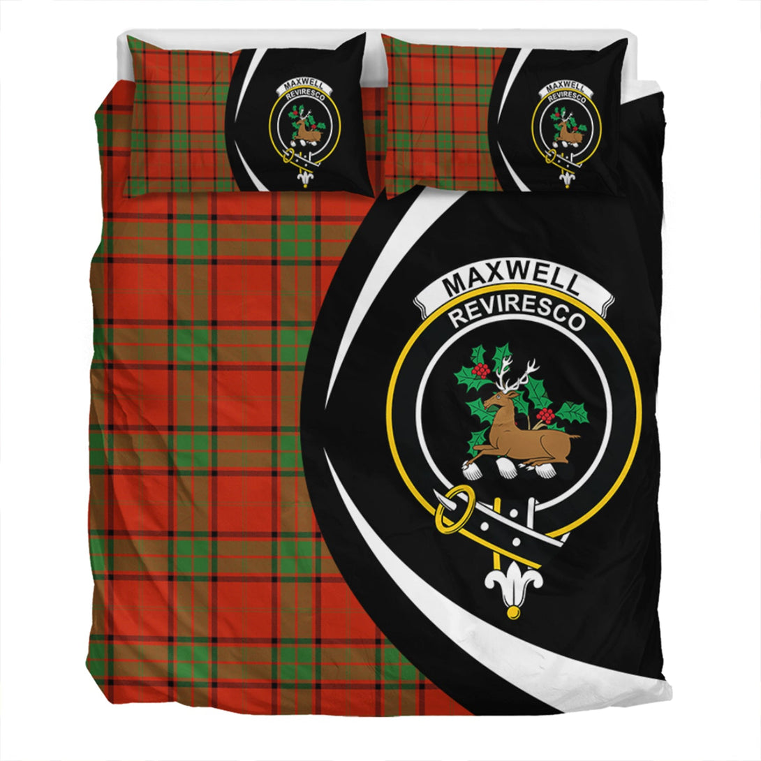 Maxwell Ancient Clan Badge Tartan Bedding Set Circle Style