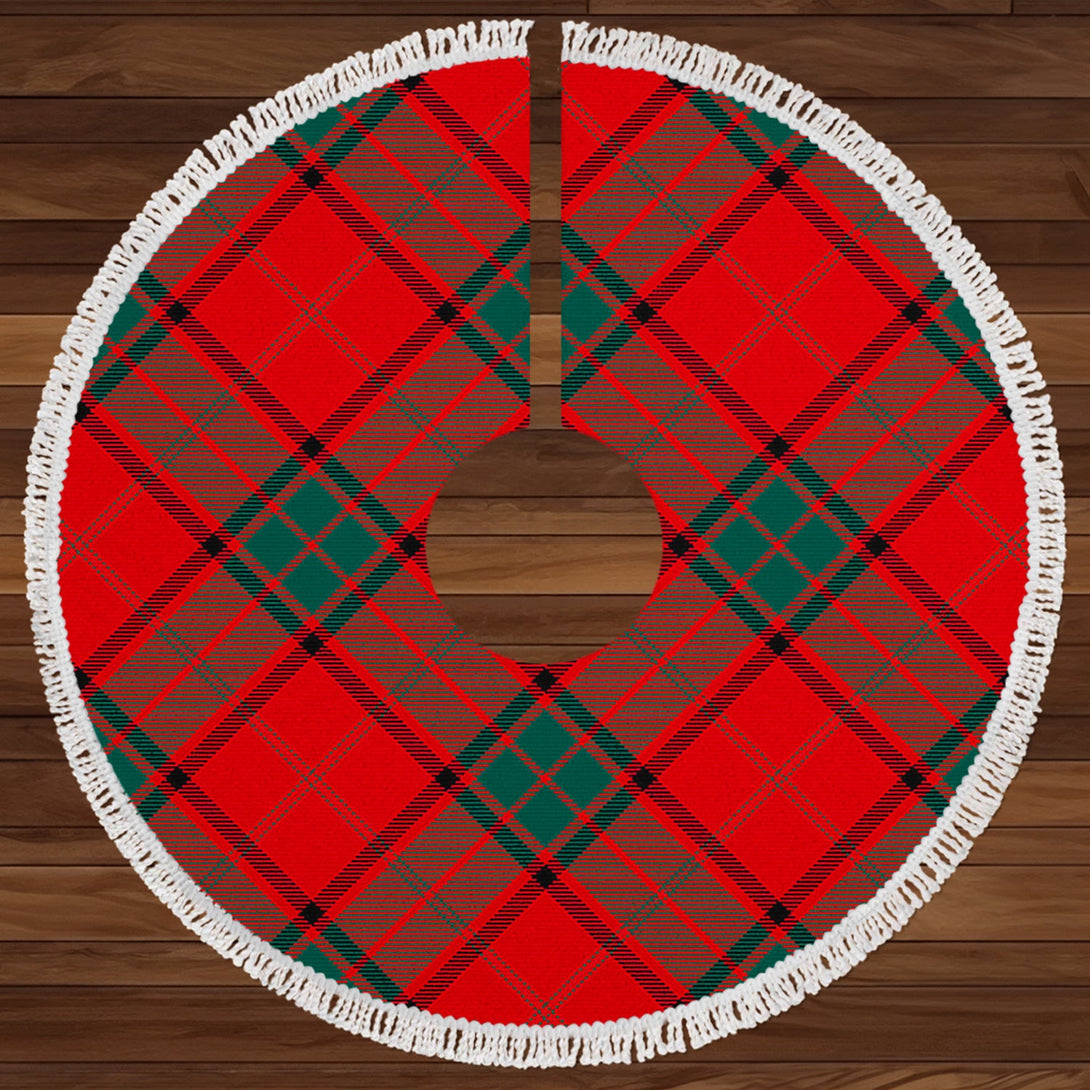 Maxwell Modern Clan Badge Tartan Christmas Tree Skirt