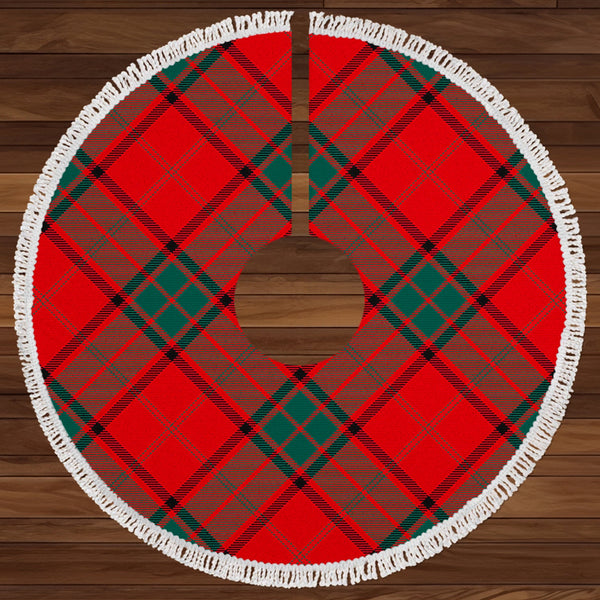 Maxwell Modern Clan Badge Tartan Christmas Tree Skirt