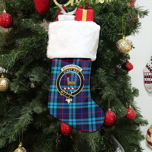 McCorquodale Clan Badge Tartan Christmas Stocking