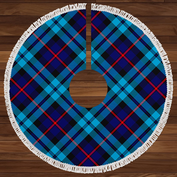 McCorquodale Clan Badge Tartan Christmas Tree Skirt