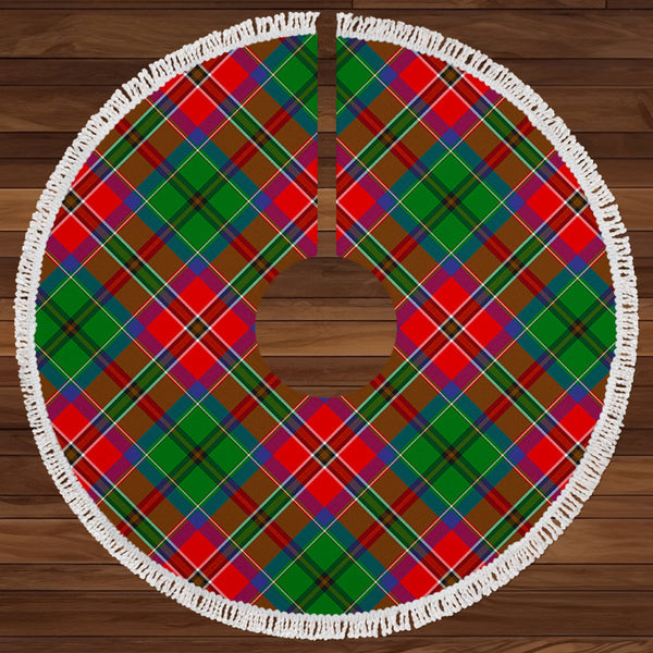 McCulloch Clan Badge Tartan Christmas Tree Skirt