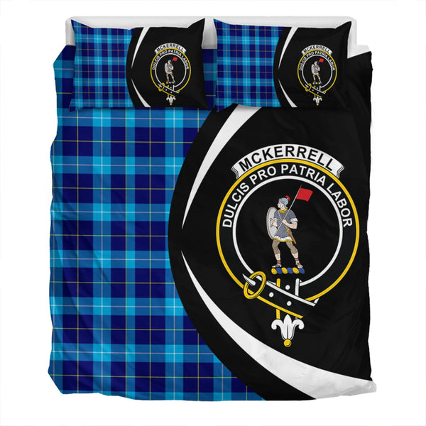 McKerrell Clan Badge Tartan Bedding Set Circle Style