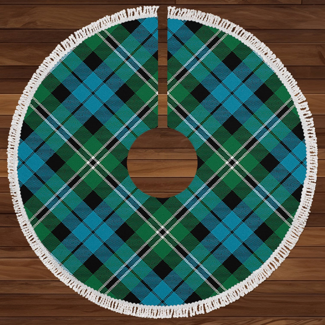 Melville Ancient Clan Badge Tartan Christmas Tree Skirt