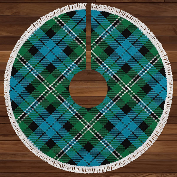 Melville Ancient Clan Badge Tartan Christmas Tree Skirt