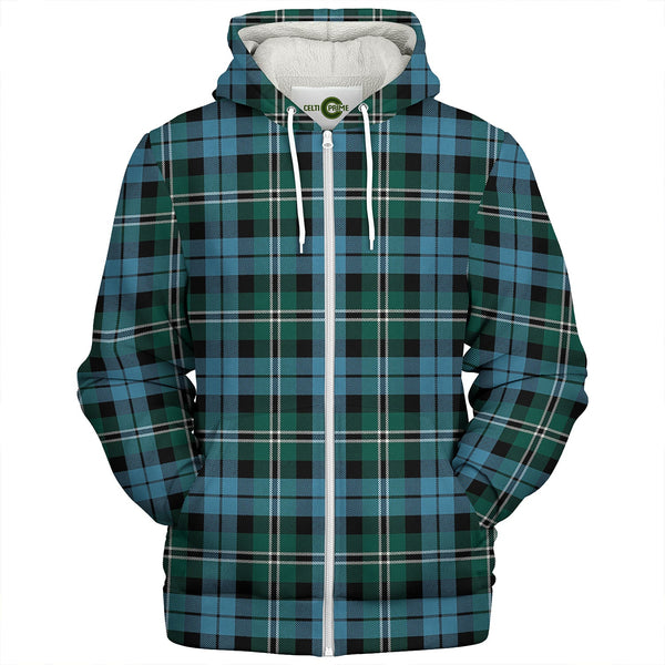 Melville Modern Clan Badge Tartan Sherpa Hoodie