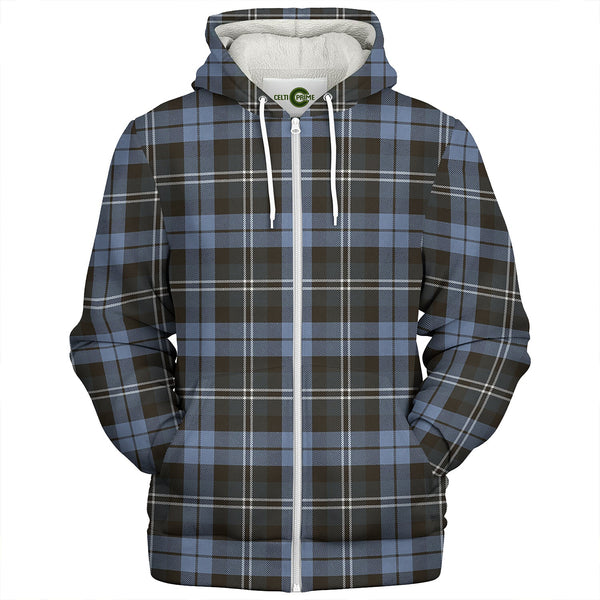 Melville Weathered Clan Badge Tartan Sherpa Hoodie